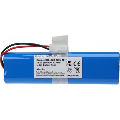 VHBW Батерия за Rowenta X-plorer 75 / X-plorer 95 / 360 S6 / 360 S8, D004-ICR-26HE-4S1P, 2600 mAh (888401349)