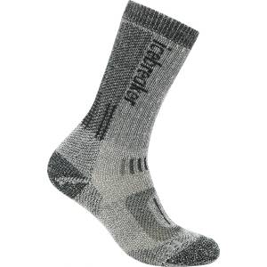 Icebreaker Дамски туристически чорапи Icebreaker Women's Merino Hike+ Mountaineer Mid Calf Walking socks - Jet Heather / Black - размер 38-40 (EU) (207-0886-0112)