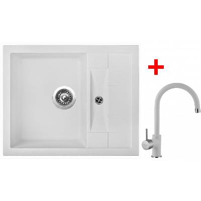 Sinks CRYSTAL 615 Milk+VITALIA GR
