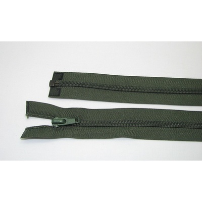 Zips špirála deliteľný 5mm - dĺžka 50cm, farba tmavo zelená