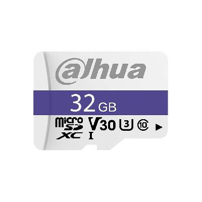 Карта памет 32GB microSDHC, Dahua C100, Class 10 U1 V10, скорост на четене до 90MB/s, скорост на запис до 15MB/s (DHI-TF-C100/32GB)