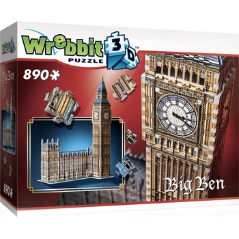 Wrebbit 3D puzzle Big Ben a Westminsterský palác 890 ks