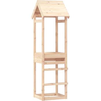vidaXL Кула за игра 53x46, 5x194 см борово дърво масив (826526)