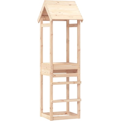 vidaXL Кула за игра 53x46, 5x194 см борово дърво масив (826526)