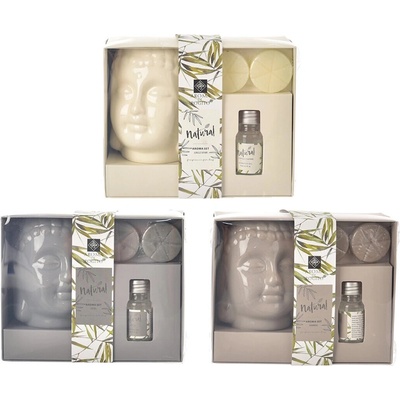 HOMESTYLING Aróma lampa sada 4 ks SPA BUDDHA hnedá