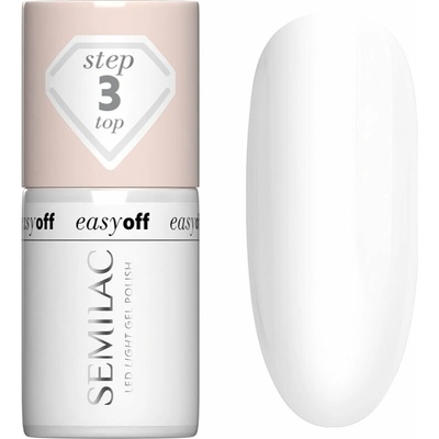 Semilac Easy Off Step 3 gélový vrchný lak na nechty 7 ml