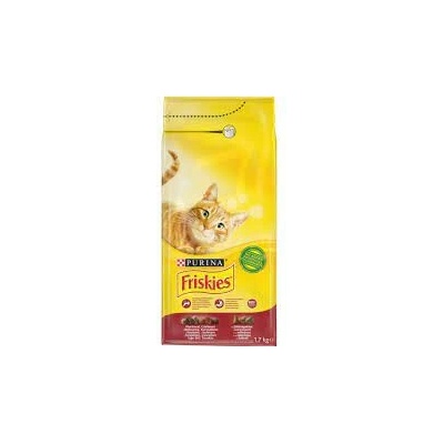 Friskies s hovädzím kuracím mäsom a zeleninou suché krmivo pre mačky 10 kg