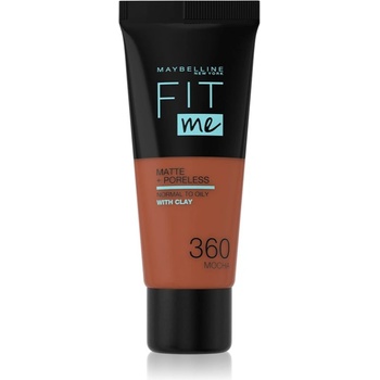 Maybelline new york Fit Me! Matte+Poreless матиращ фон дьо тен за нормална към мазна кожа цвят 360 Mocha 30ml