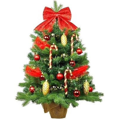 LAALU Ozdobený stromček SANTA CLAUS 60 cm s 29 ks ozdôb a dekorácií