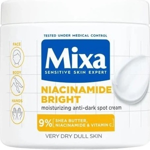 Mixa Niacinamide Bright хидратиращ крем за лице, тяло и ръце срещу тъмни петна 400 ml Лосион за тяло