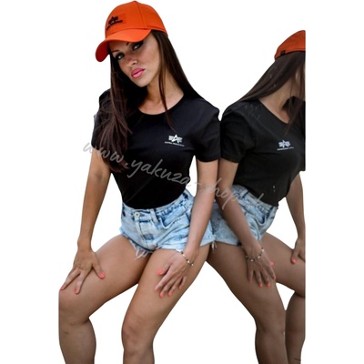 Alpha Industries Basic Small Logo T Wmn dámske tričko čierna