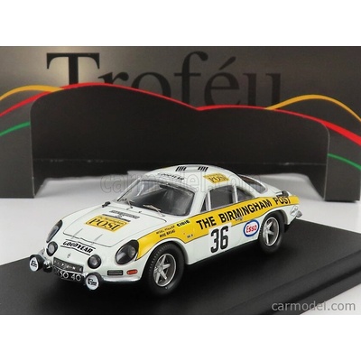 Trofeu Renault Alpine A110 N 36 Rally Rac Lombard 1971 N.hollier M.broad Bílá Žlutá 1:43