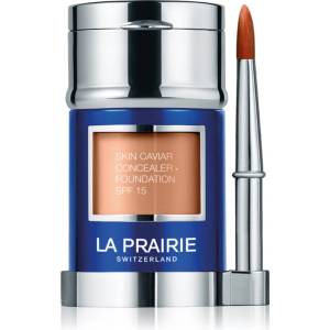 La Prairie Skin Caviar Concealer Foundation грим и коректор SPF 15 цвят NC-20 Peche 30ml