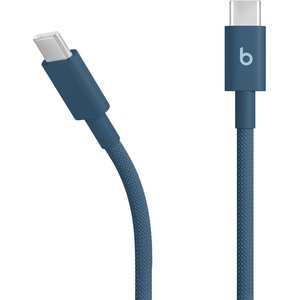 Beats Audio Кабел с бързо зареждане за устройства с USB-C порт - Beats USB-C to USB-C Woven Data Cable 60W (син) (150 см) (MDGE4ZM/A)