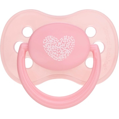 Canpol babies Силиконова залъгалка Canpol - Pastelove, 0-6 месеца, розово сърце (22/416c)