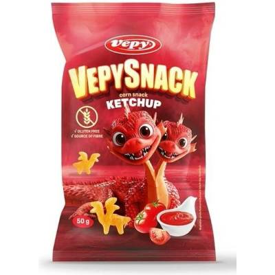 Vepy Vepysnack Kukuřičný snack s příchutí kečupu bez lepku 45 g