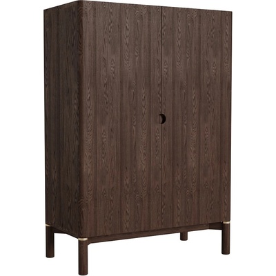 Unique Furniture Тъмнокафяво шкафче от декор от дъб 90x130 cm Arun - Unique Furniture (50194710)