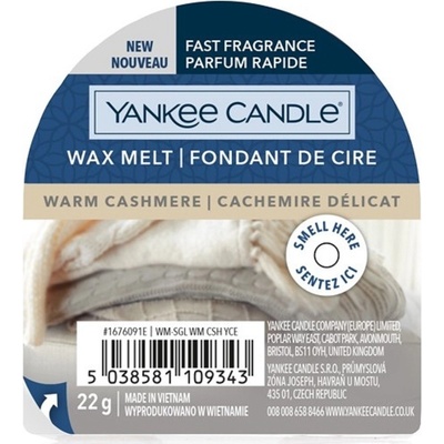 Yankee Candle Warm Cashmere vonný vosk do aromalampy 22,7 g