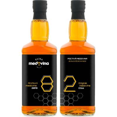 Medovina Elisa dárek k 82. narozeninám 11% 2 x 0,5 l