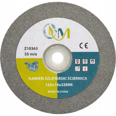 žiadna značka BRÚSNY KAMEŇ KOTÚČ 125x16x32MM DO STOLNEJ BRÚSKY 35m/s