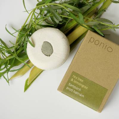 Ponio Tuhý šampón Tea tree a lemongrass 30g