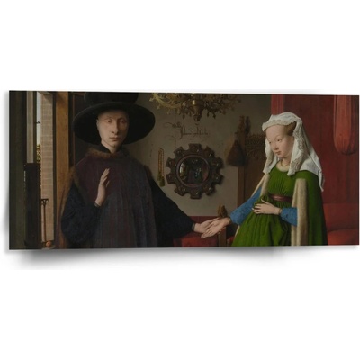 Sablio Obraz Svadba manželov - Jan van Eyck - 110x50 cm