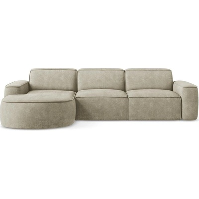 makamii Бежов шенилов ъглов диван (ляв ъгъл) Omao - Makamii (OMAO_LC_M_61_P1_C7)