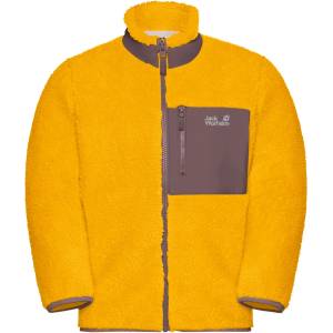 Jack Wolfskin Детско поларено яке Jack Wolfskin Kid's Ice Curl Jacket Fleece jacket - Burly Yellow JW - размер 104 (EU) (703-7843-0111)