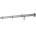GARDINIA КОРНИЗ РАЗТЕГАЕМ gardinia МИРА 160-300см СРЕБРО МАТ (32759)