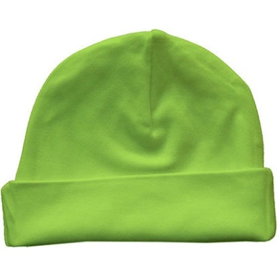Link Kids Wear Dojčenská bavlnená čiapka Lime Green one size
