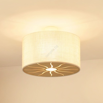 - Плафон COUNTRY ROLLER 1xE27/15W/230V, Ø 45 см, кремав (BG1262)