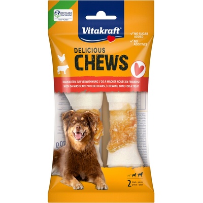 Vitakraft Delicious Chews uzol na žuvanie M s kuracím 2 kusy 70 g