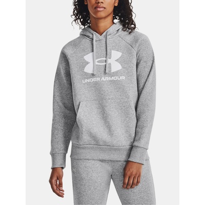 UA Rival Fleece Big Logo Hdy Sweatshirt Under Armour | Siv | ЖЕНИ | XS