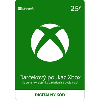 Microsoft Xbox Live darčeková karta 25 €