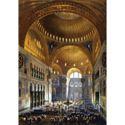 Art Prvá modlitba v mešite Hagia Sophia 1000 dielov