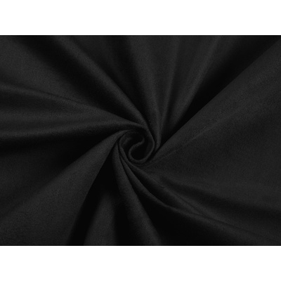 Potahová látka/imitace broušené kůže Alcantara ALC-012 Černá - šířka 145 cm – Zboží Dáma