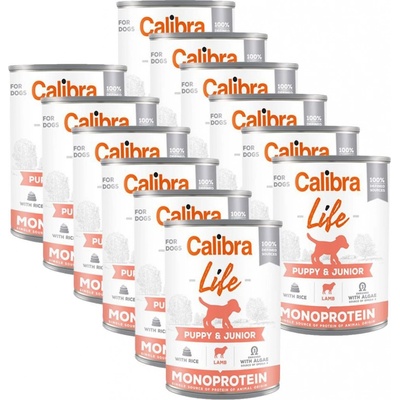 Calibra Dog Life Puppy&Junior Lamb & Rice 12 x 400 g