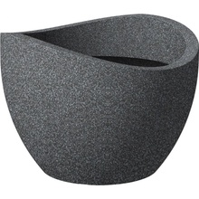 Scheurich Květináč Wave Globe 60 x 45 cm Black Granit