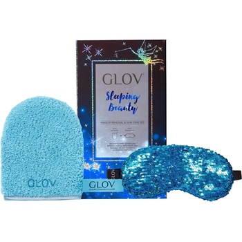 Glov Комплект Glov Sleeping Beauty Glov: Sleeping Beauty Sleep Mask Blue + Sleeping Beauty Текстилна ръкавица за премахване на грим Bouncy Blue