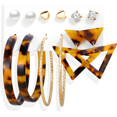 HARAHU Комплект обеци di-5554 - Многоцветен kp5554 (di-5554)