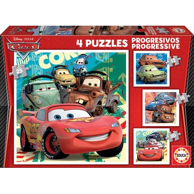Educa - Puzzle 4v1 Cars educa - 1 - 39 piese