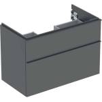 Geberit iCon - Шкафче за умивалник, 89x62x48 см, 2 чекмеджета, от лава 502.305. JK. 1 (502.305.JK.1)