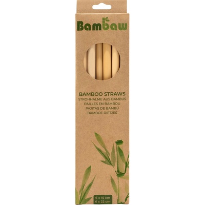 Bambaw Box bambusových brček 12 × 14 cm a 22 cm