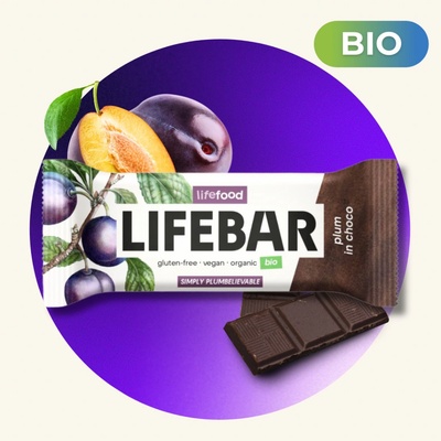 Lifefood Lifebar InChoco Bio tyčinka 40 g – Zboží Dáma