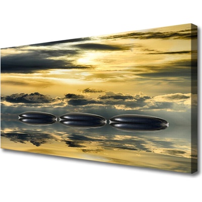 Obraz na plátně Kameny Voda Umění 100x50 cm