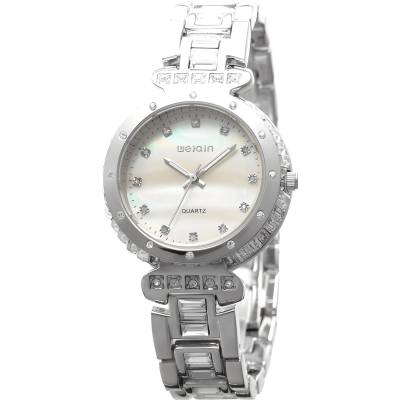 Weiain Часовник Weiqin Crystal - Сребрист KP1353 (1353)