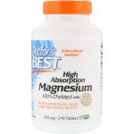 Doctor's Best BEST High Absorption 100% Chelated Magnesium [240 Таблетки]