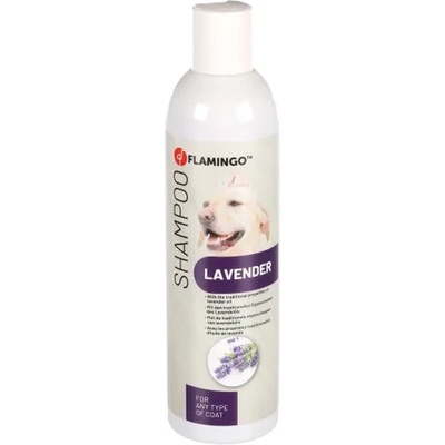 Flamingo Shampoo - Шампоан за кучета с антибактериално действие с лавандула за всеки тип козина, 1 литър