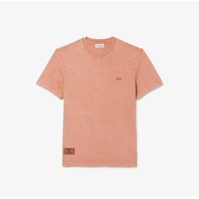 Lacoste Тениска Lacoste Men's Washed Effect Heavy Jersey T-Shirt - Latte I1K