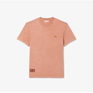 Lacoste Тениска Lacoste Men's Washed Effect Heavy Jersey T-Shirt - Latte I1K